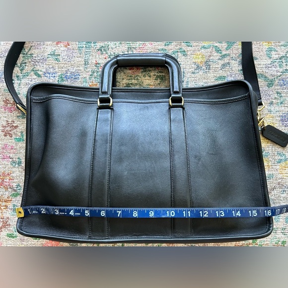 Vintage Coach Briefcase Style 5296 in Black Leather - Picture 10 of 16
